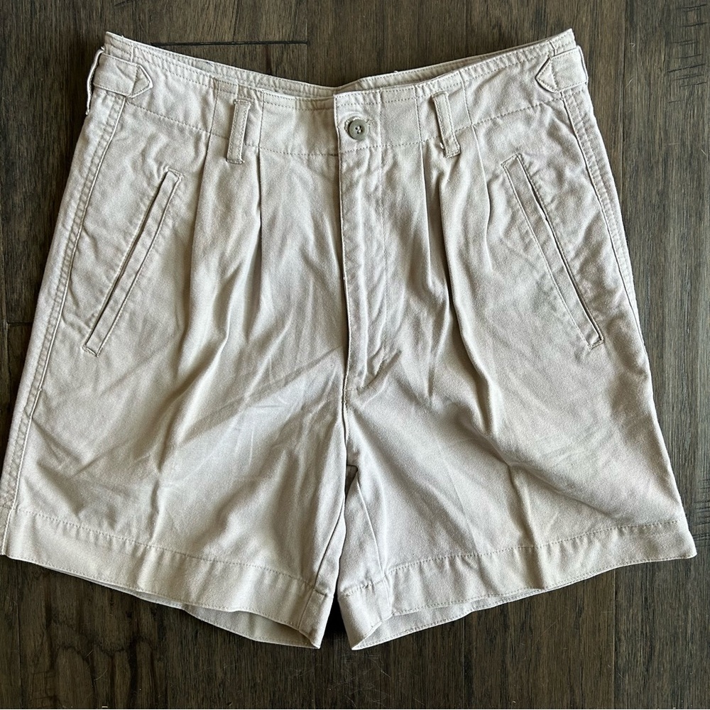 Vintage Dockers Khaki Shorts High Rise Adjustable Waist 90s Style